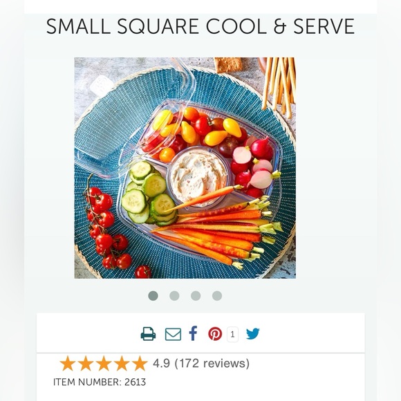 Pampered Chef Kitchen New Pampered Chef Square Cool And Serve